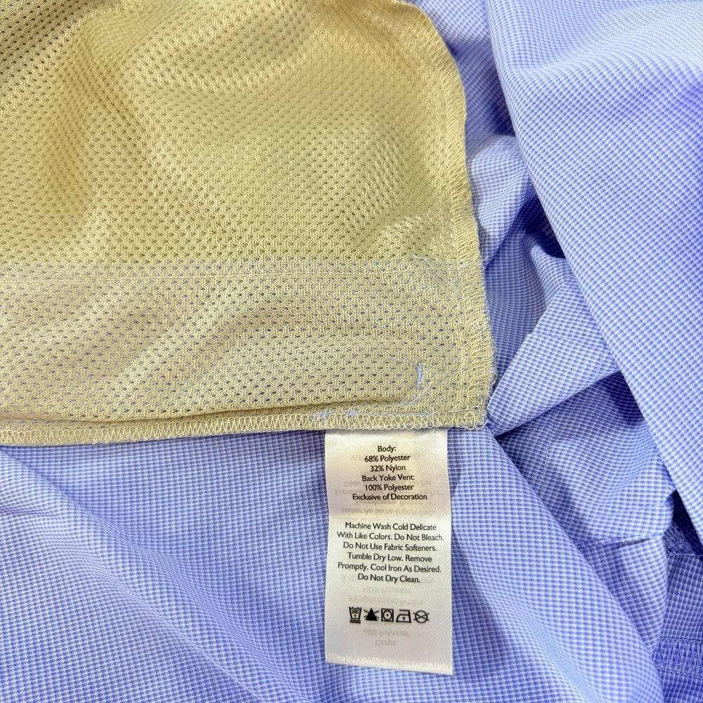 Eddie Bauer Women's Guide 3.0 UPF Roll Tab Long Sleeve Blue Travel Shirt 2X Plus - Picture 8 of 10